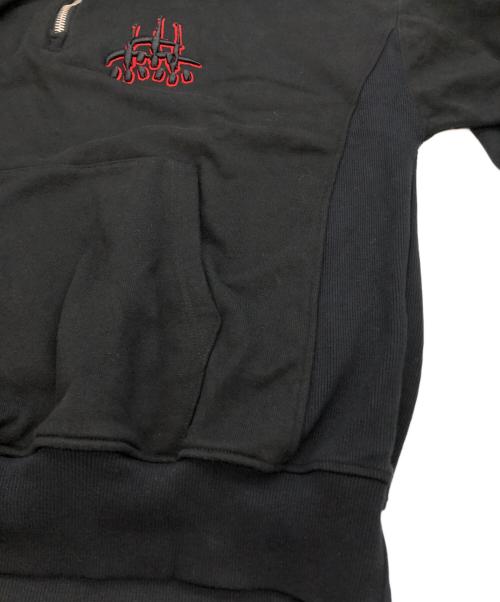 CVTVLIST（カタリスト）CVTVLIST (カタリスト) USUAL HALF ZIP TOP ブラック サイズ:Mの古着・服飾アイテム