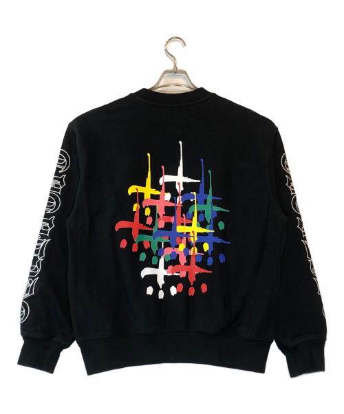 CVTVLIST（カタリスト）CVTVLIST (カタリスト) 別注Multi Cross Crewneck ブラック サイズ:Mの古着・服飾アイテム