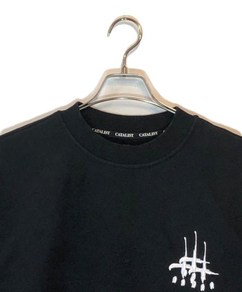 CVTVLIST（カタリスト）CVTVLIST (カタリスト) 別注Multi Cross Crewneck ブラック サイズ:Mの古着・服飾アイテム