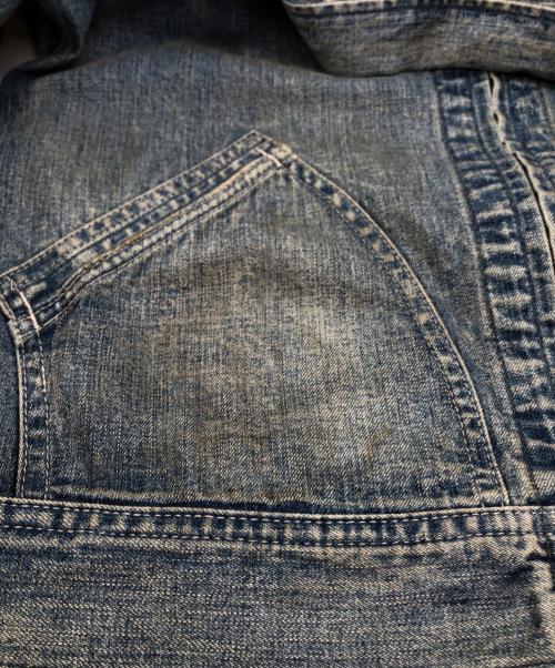 RRL（ダブルアールエル）RRL (ダブルアールエル) 加工デニムジャケット インディゴ サイズ:XSの古着・服飾アイテム