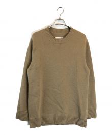 Maison Margiela（メゾンマルジェラ）の古着「オーバーサイズハイゲージプルオーバーニットセーター」｜ベージュ