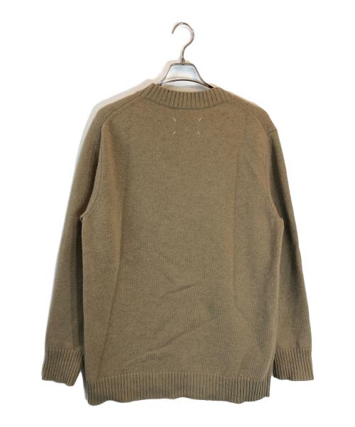 Maison Margiela（メゾンマルジェラ）Maison Margiela (メゾンマルジェラ) オーバーサイズハイゲージプルオーバーニットセーター ベージュ サイズ:Mの古着・服飾アイテム