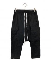 RICK OWENS（リックオウエンス）の古着「クロップド サルエルパンツ」｜ブラック