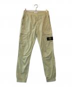 STONE ISLANDストーンアイランド）の古着「ストレッチ ガーメントダイ テーパードパンツ」｜イエロー