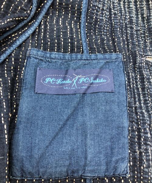 Porter Classic（ポータークラシック）Porter Classic (ポータークラシック) PC KENDO SASHIKO LIGHT SUMMER COAT インディゴ サイズ:Lの古着・服飾アイテム