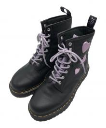 Dr.Martens（ドクターマーチン）の古着「8ホールブーツ」｜ブラック×パープル