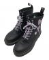 Dr.Martens（ドクターマーチン）の古着「8ホールブーツ」｜ブラック×パープル