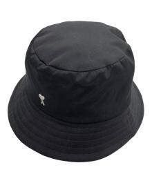 ami（アミ）の古着「AMI DE COEUR STUD BUCKET HAT」｜ブラック