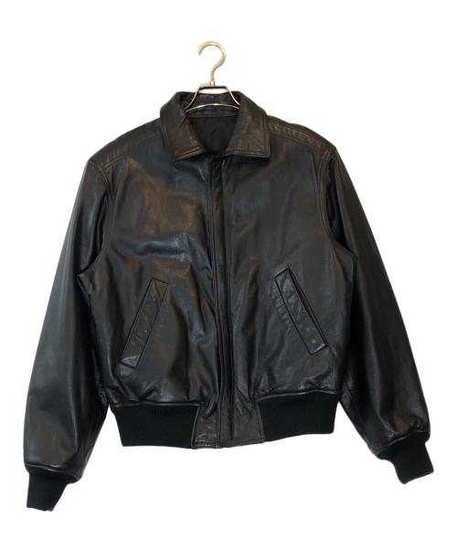 VERSACE JEANS COUTURE（ヴェルサーチ ジーンズクチュール）VERSACE JEANS COUTURE (ヴェルサーチ ジーンズクチュール) リバーシブルレザーボンバージャケット ブラック サイズ:Lの古着・服飾アイテム