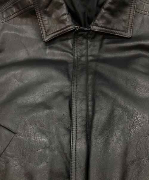 VERSACE JEANS COUTURE（ヴェルサーチ ジーンズクチュール）VERSACE JEANS COUTURE (ヴェルサーチ ジーンズクチュール) リバーシブルレザーボンバージャケット ブラック サイズ:Lの古着・服飾アイテム