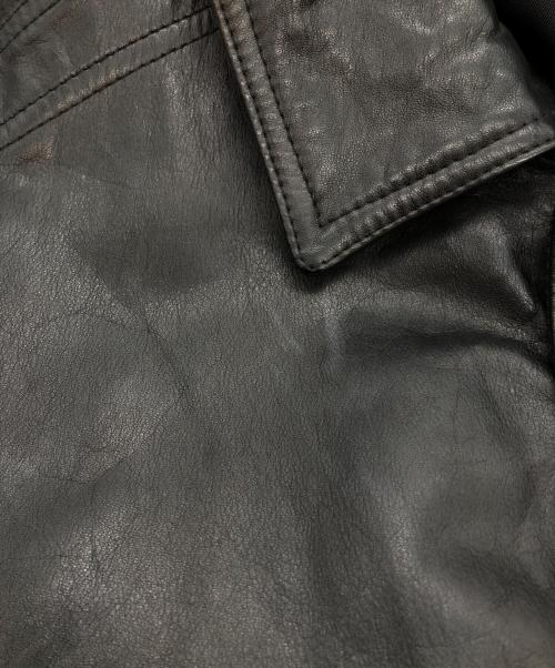 VERSACE JEANS COUTURE（ヴェルサーチ ジーンズクチュール）VERSACE JEANS COUTURE (ヴェルサーチ ジーンズクチュール) リバーシブルレザーボンバージャケット ブラック サイズ:Lの古着・服飾アイテム