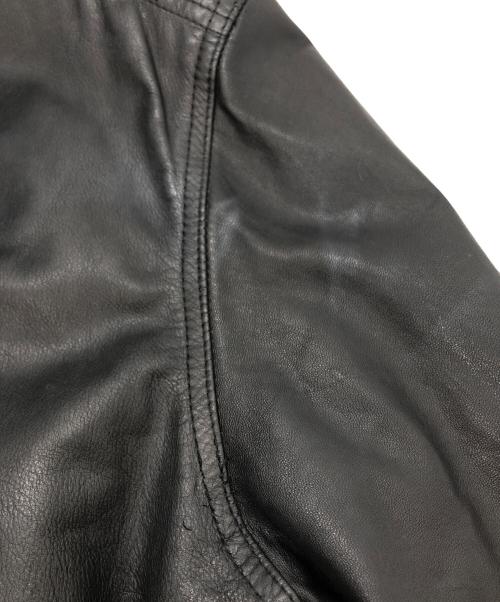 VERSACE JEANS COUTURE（ヴェルサーチ ジーンズクチュール）VERSACE JEANS COUTURE (ヴェルサーチ ジーンズクチュール) リバーシブルレザーボンバージャケット ブラック サイズ:Lの古着・服飾アイテム