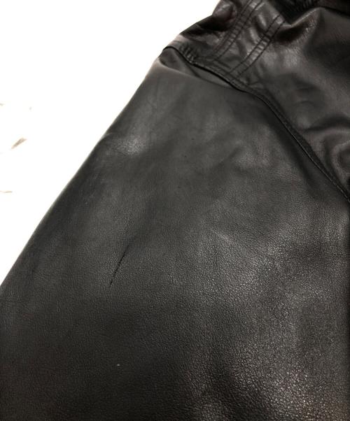 VERSACE JEANS COUTURE（ヴェルサーチ ジーンズクチュール）VERSACE JEANS COUTURE (ヴェルサーチ ジーンズクチュール) リバーシブルレザーボンバージャケット ブラック サイズ:Lの古着・服飾アイテム
