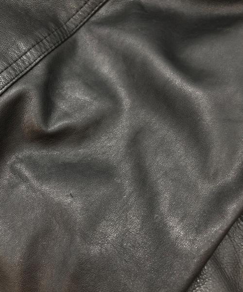 VERSACE JEANS COUTURE（ヴェルサーチ ジーンズクチュール）VERSACE JEANS COUTURE (ヴェルサーチ ジーンズクチュール) リバーシブルレザーボンバージャケット ブラック サイズ:Lの古着・服飾アイテム