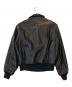 VERSACE JEANS COUTURE (ヴェルサーチ ジーンズクチュール) リバーシブルレザーボンバージャケット ブラック サイズ:L：30000円