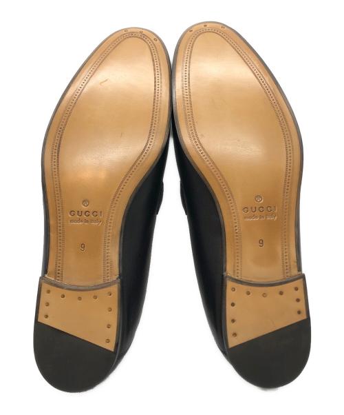 GUCCI（グッチ）GUCCI (グッチ) シェリーラインホースビットローファー ブラック サイズ:9の古着・服飾アイテム