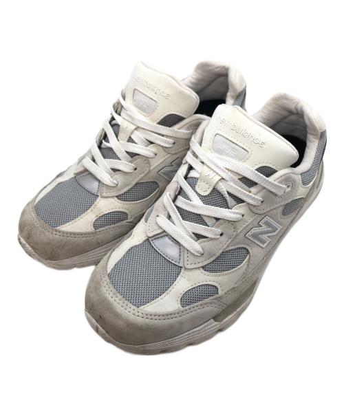 NEW BALANCE（ニューバランス）NEW BALANCE (ニューバランス) ローカットスニーカー ホワイト×グレー サイズ:26.5㎝の古着・服飾アイテム