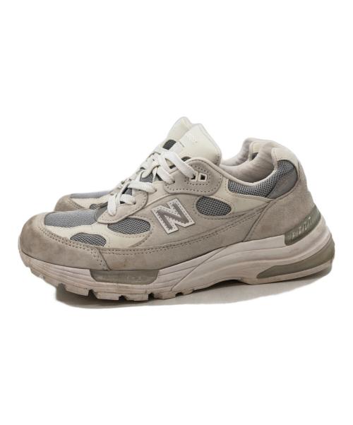 NEW BALANCE（ニューバランス）NEW BALANCE (ニューバランス) ローカットスニーカー ホワイト×グレー サイズ:26.5㎝の古着・服飾アイテム