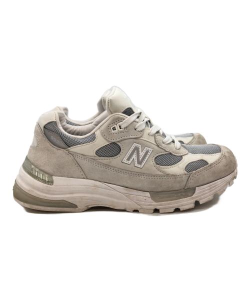NEW BALANCE（ニューバランス）NEW BALANCE (ニューバランス) ローカットスニーカー ホワイト×グレー サイズ:26.5㎝の古着・服飾アイテム