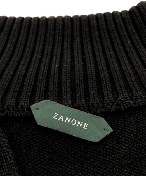 Zanone（ザノーネ）Zanone (ザノーネ) ボタンニットカーディガン ブラック サイズ:46の古着・服飾アイテム