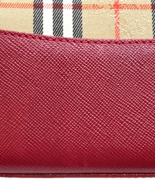 Burberry's（バーバリーズ）Burberry's (バーバリーズ) ノヴァチェックトートバッグ レッドの古着・服飾アイテム