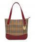 Burberry's（バーバリーズ）の古着「ノヴァチェックトートバッグ」｜レッド