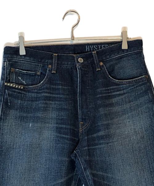 Hysteric Glamour（ヒステリックグラマー）Hysteric Glamour (ヒステリックグラマー) スタッズデニムパンツ インディゴ サイズ:W32の古着・服飾アイテム