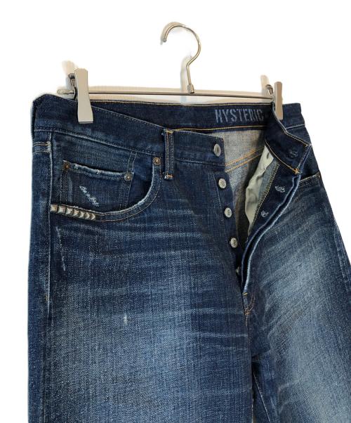 Hysteric Glamour（ヒステリックグラマー）Hysteric Glamour (ヒステリックグラマー) スタッズデニムパンツ インディゴ サイズ:W32の古着・服飾アイテム