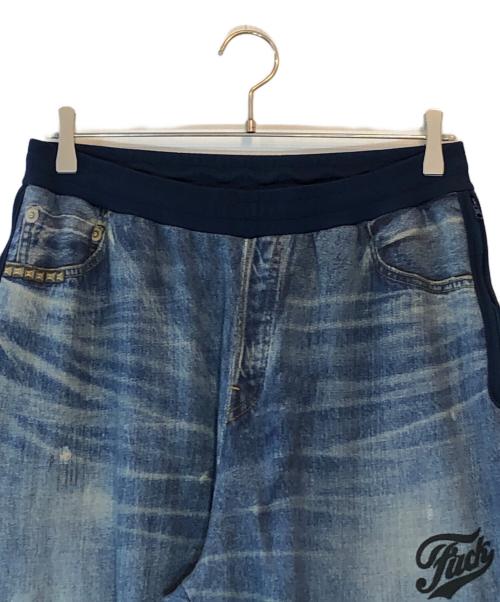 Hysteric Glamour（ヒステリックグラマー）Hysteric Glamour (ヒステリックグラマー) SPEAK NO EVIL スウェットパンツ インディゴ サイズ:Lの古着・服飾アイテム
