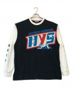 Hysteric Glamourヒステリックグラマー）の古着「DART TRACK Tシャツ」｜ブラック