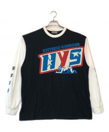 Hysteric Glamour（ヒステリックグラマー）の古着「DART TRACK Tシャツ」｜ブラック