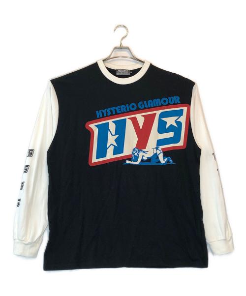 Hysteric Glamour（ヒステリックグラマー）Hysteric Glamour (ヒステリックグラマー) DART TRACK Tシャツ ブラック サイズ:XLの古着・服飾アイテム