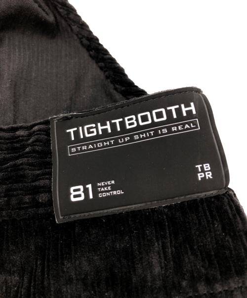 TIGHTBOOTH PRODUCTION（タイトブースプロダクション）TIGHTBOOTH PRODUCTION (タイトブースプロダクション) KILLER-BONG (キラーボング) cord overall ブラック×イエロー サイズ:XLの古着・服飾アイテム
