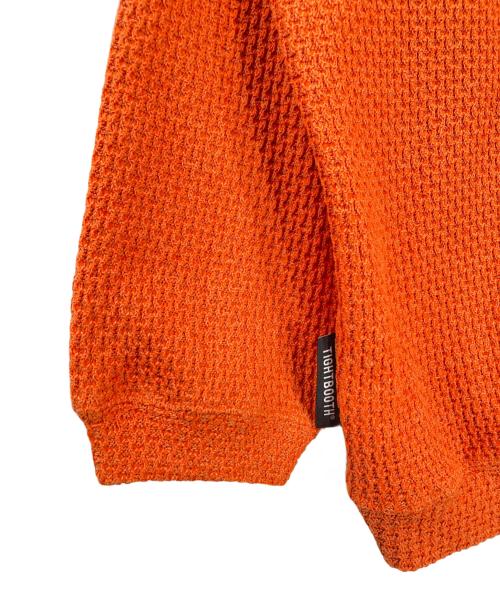 TIGHTBOOTH PRODUCTION（タイトブースプロダクション）TIGHTBOOTH PRODUCTION (タイトブースプロダクション) CHAIN CREW KNIT オレンジ サイズ:XLの古着・服飾アイテム