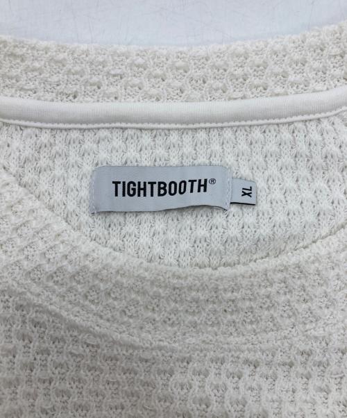 TIGHTBOOTH PRODUCTION（タイトブースプロダクション）TIGHTBOOTH PRODUCTION (タイトブースプロダクション) CHAIN CREW KNIT ホワイト サイズ:XLの古着・服飾アイテム
