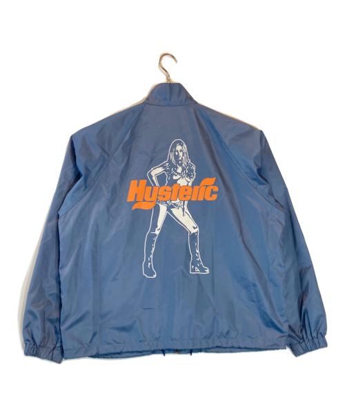 Hysteric Glamour（ヒステリックグラマー）Hysteric Glamour (ヒステリックグラマー) REVERB WOMAN スタンドカラージャケット ブルー サイズ:XLの古着・服飾アイテム