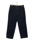 everyoneエブリワン）の古着「corduroy belted easy pants」｜ネイビー