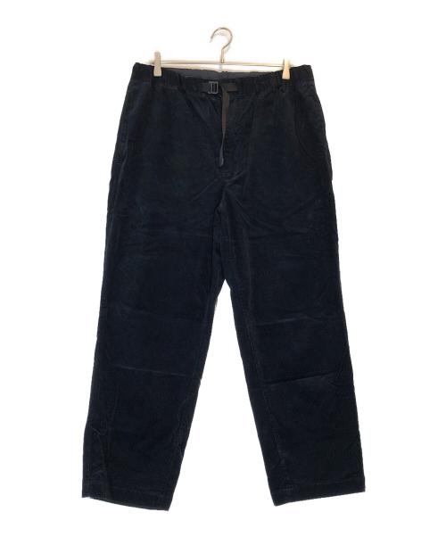 everyone（エブリワン）everyone (エブリワン) corduroy belted easy pants ネイビー サイズ:XLの古着・服飾アイテム