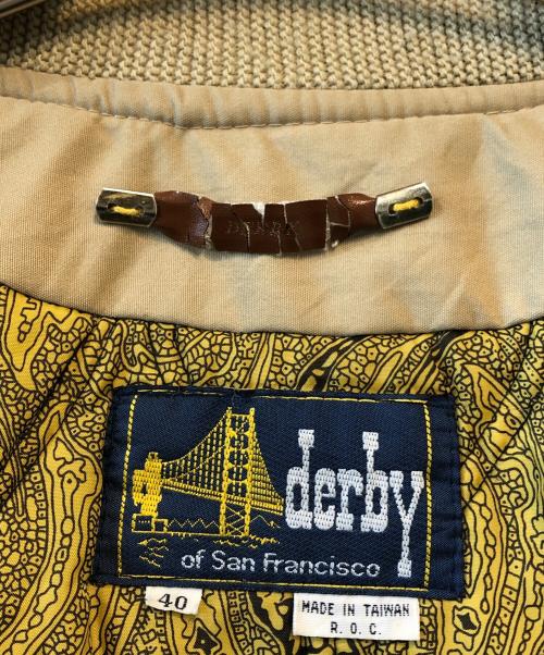 DERBY OF SAN FRANCISCO（ダービーオブサンフランシスコ）DERBY OF SAN FRANCISCO (ダービーオブサンフランシスコ) Paisley Lined Cup Shoulder Jacket ベージュ サイズ:40の古着・服飾アイテム