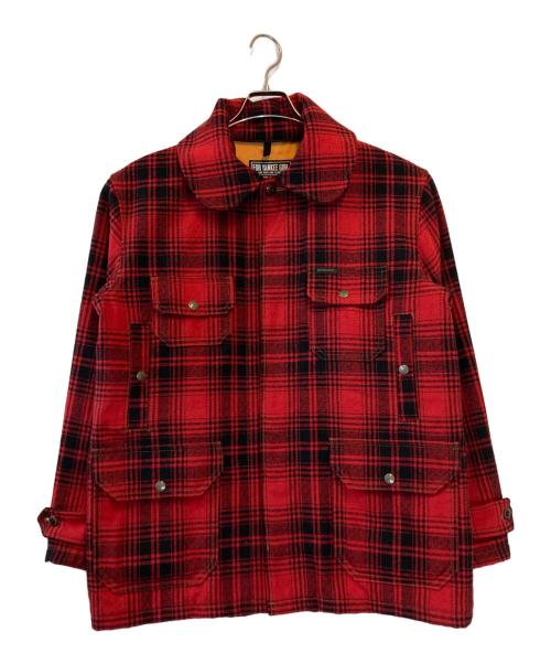 Hysteric Glamour（ヒステリックグラマー）Hysteric Glamour (ヒステリックグラマー) オンブレーチェック クルーザージャケット レッド サイズ:Lの古着・服飾アイテム
