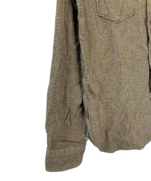 RRL（ダブルアールエル）RRL (ダブルアールエル) 千鳥格子柄長袖シャツ ベージュ サイズ:Mの古着・服飾アイテム