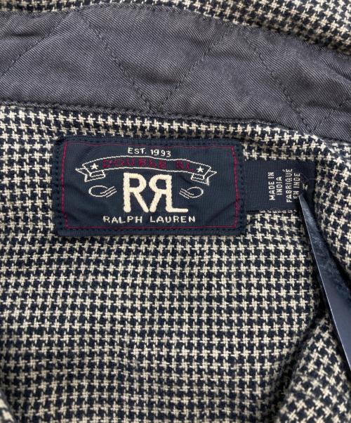 RRL（ダブルアールエル）RRL (ダブルアールエル) 千鳥格子柄長袖シャツ ベージュ サイズ:Mの古着・服飾アイテム