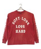 SAINT MICHAELセントマイケル）の古着「SOFT LOVE LS TEE」｜レッド