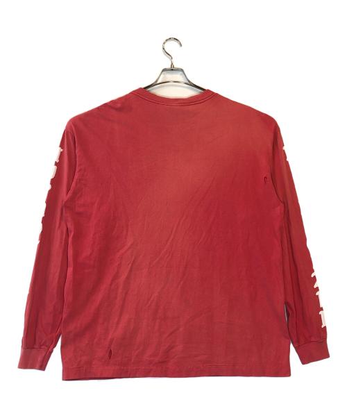 SAINT MICHAEL（セントマイケル）SAINT MICHAEL (セントマイケル) SOFT LOVE LS TEE レッド サイズ:XLの古着・服飾アイテム