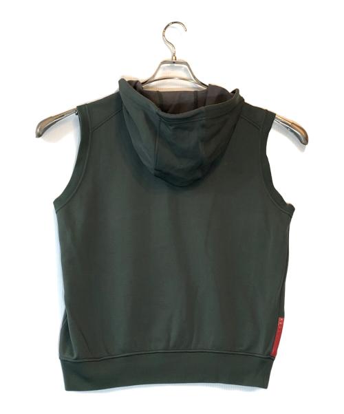 PRADA SPORTS（プラダスポーツ）PRADA SPORTS (プラダスポーツ) ノースリーブパーカー グリーン サイズ:Lの古着・服飾アイテム