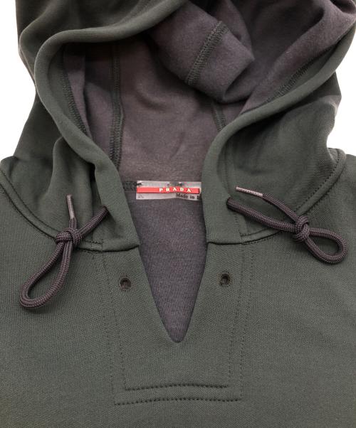 PRADA SPORTS（プラダスポーツ）PRADA SPORTS (プラダスポーツ) ノースリーブパーカー グリーン サイズ:Lの古着・服飾アイテム