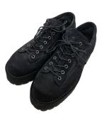 Danner×WHITE MOUNTAINEERINGダナー×ホワイトマウンテ二アニング）の古着「ィラメットバレー センタージップ スエード コンバットブーツ」｜ブラック×ゴールド