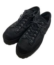 Danner×WHITE MOUNTAINEERING（ダナー×ホワイトマウンテ二アニング）の古着「ィラメットバレー センタージップ スエード コンバットブーツ」｜ブラック×ゴールド
