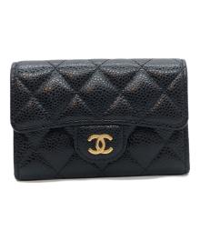 CHANEL（シャネル）の古着「クラシック フラップ カード ケース」｜ブラック