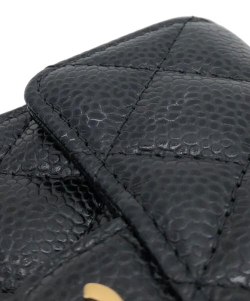 CHANEL（シャネル）CHANEL (シャネル) クラシック フラップ カード ケース ブラックの古着・服飾アイテム